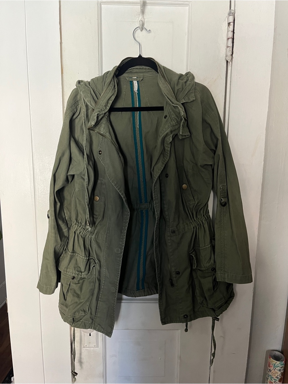 Willow & Clay Olive Green Utility Jacket with Hood